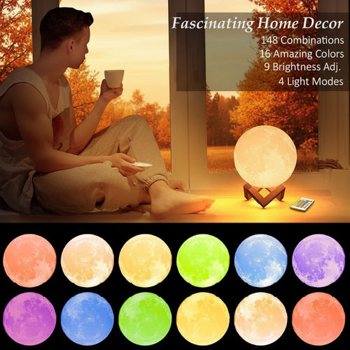 16-Color Moon Lamp with Remote Decorative Lighting2c13a2fb1e0e0d08e69c173486c880fe