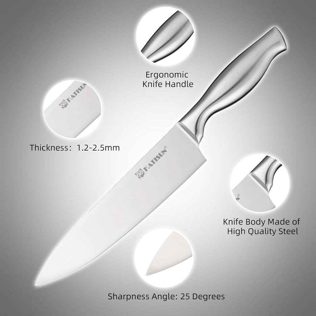15-Piece Kitchen Knife Set with Block & Shears – product image 4
