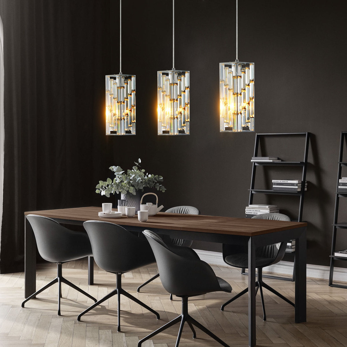Modern Crystal Pendant Light 3-Pack Ceiling & Pendant Lighting339db454199488ec7ab6d8a9dfd60d44
