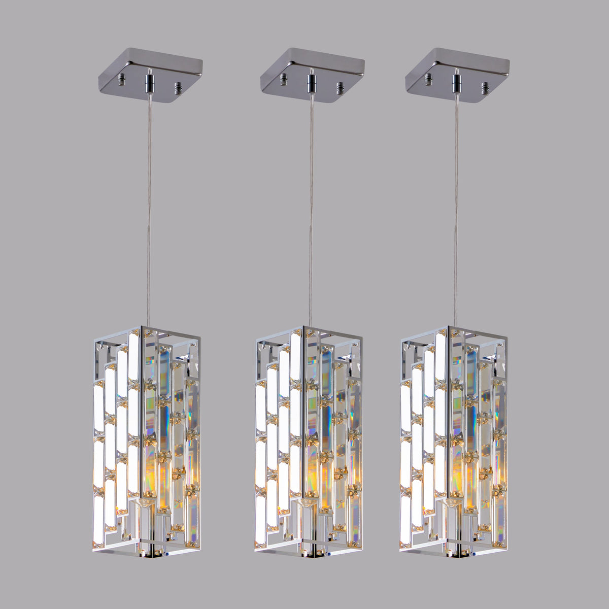 Modern Crystal Pendant Light 3-Pack Ceiling & Pendant Lightingb1492100de6f7995818c7f379a34438a